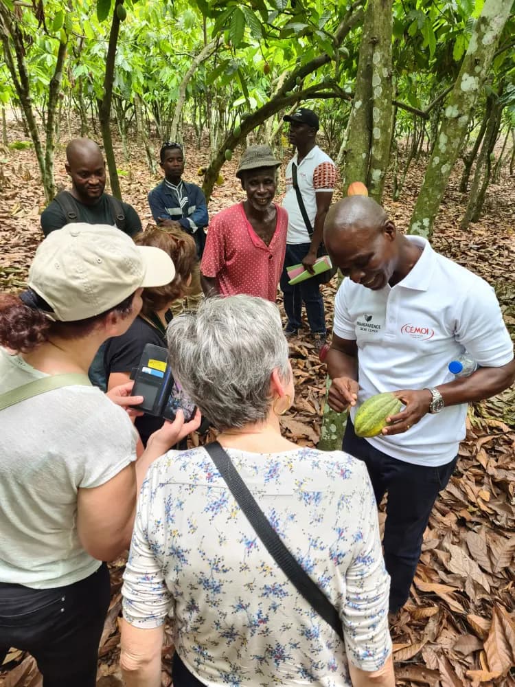 Visite planteur cacao