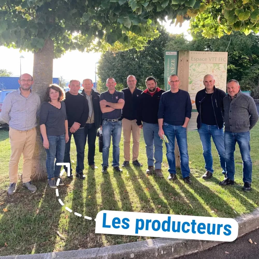 Producteurs de lait pour le beurre bio