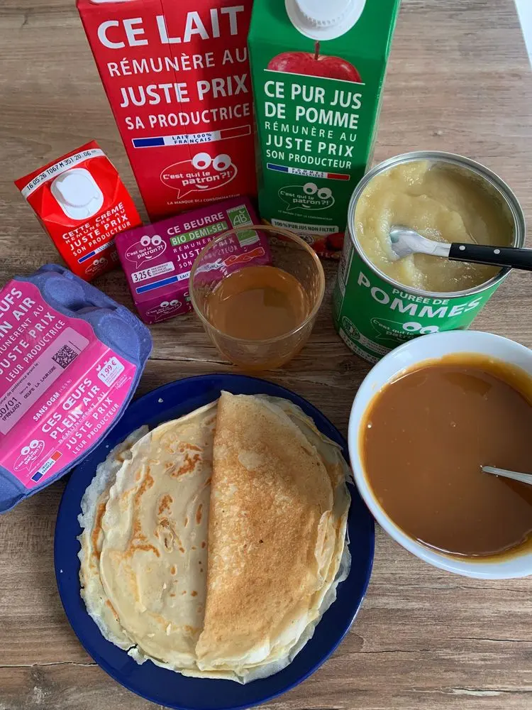 Photo crepes avec produits cqlp