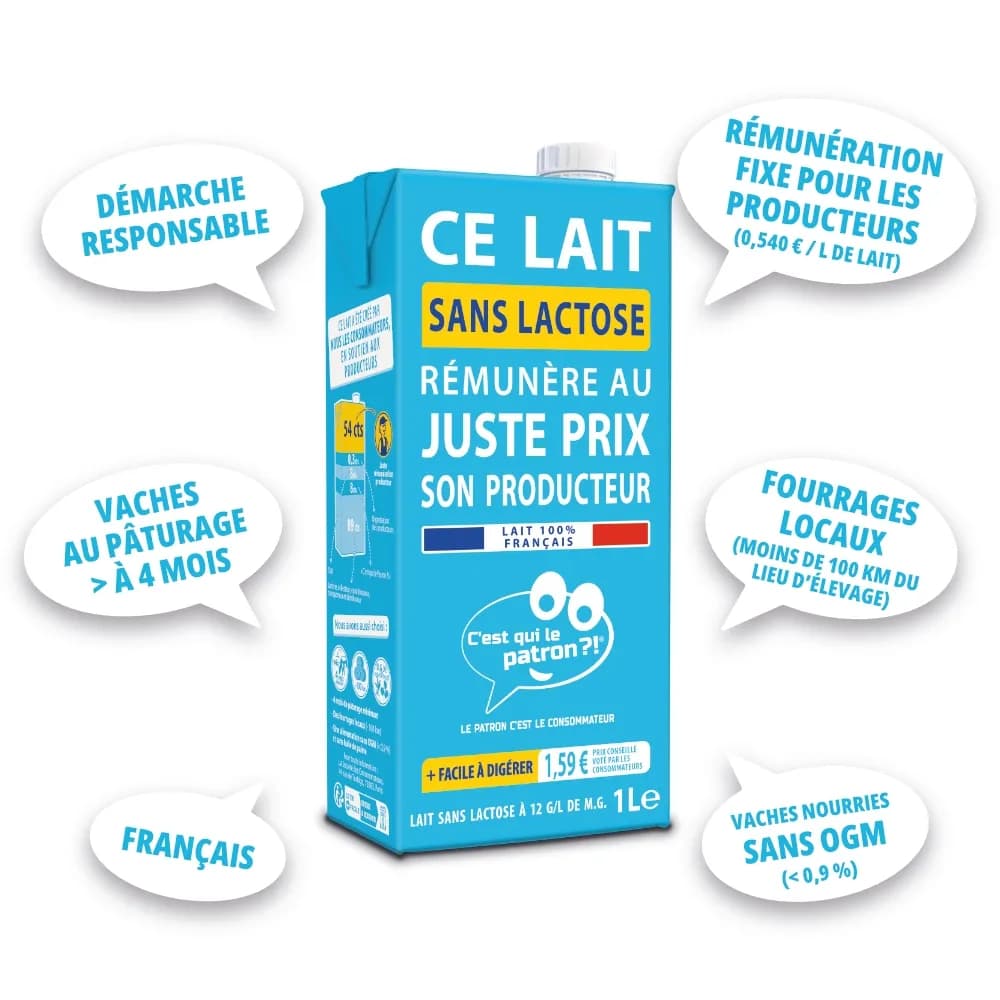 Cahier des charges lait sans lactose C'est qui le Patron ?!