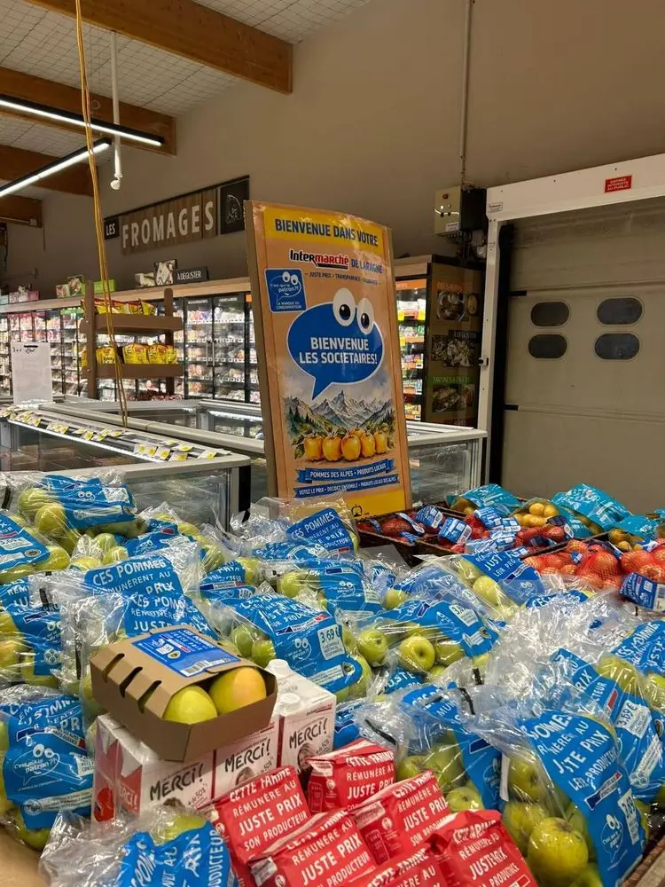 nos pommes en magasin