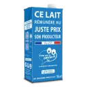 Packaging Le lait demi-écrémé