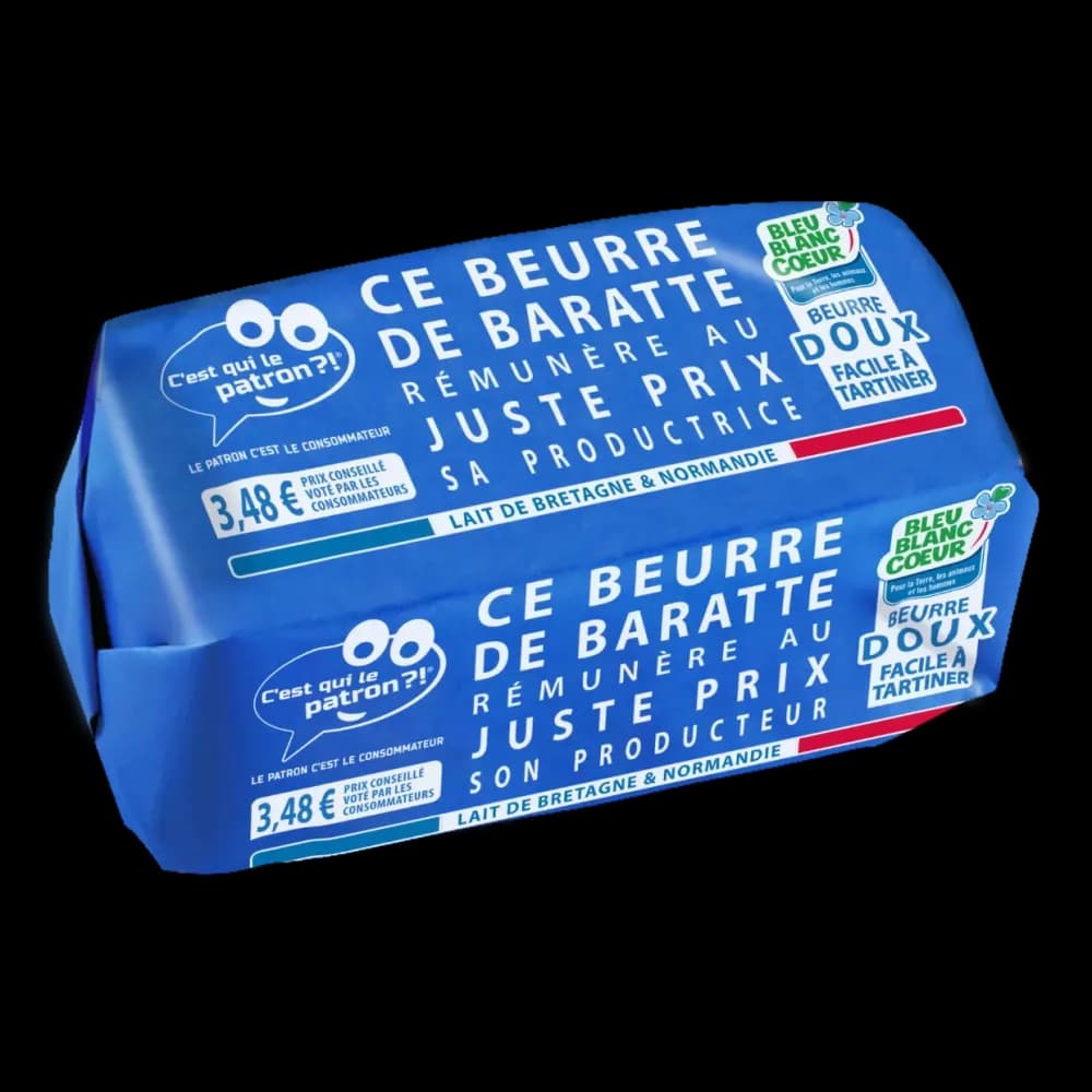 Le beurre de baratte doux
