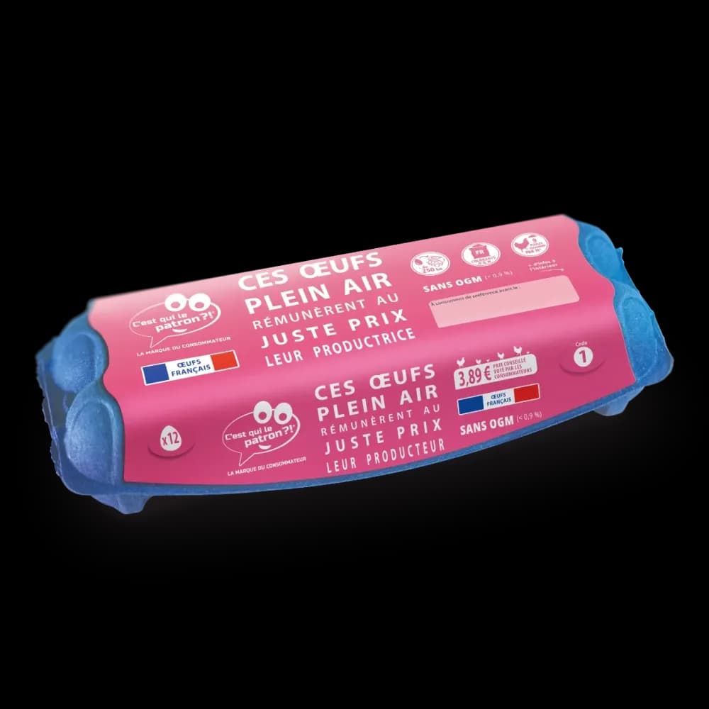 Les œufs plein air x12