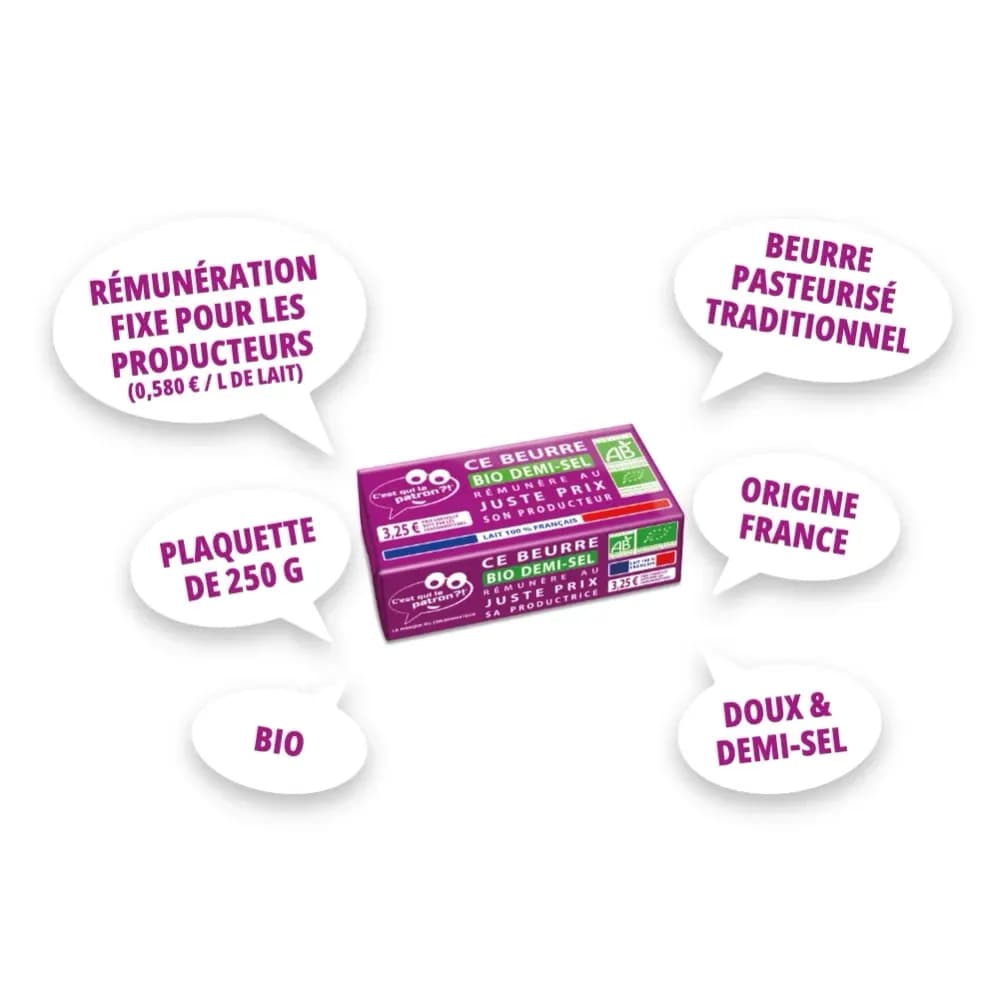 Cahier des charges beurre bio demi-sel C'est qui le Patron ?!