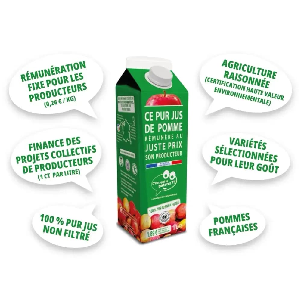 Cahier des charges jus de pommes C'est qui le Patron ?!