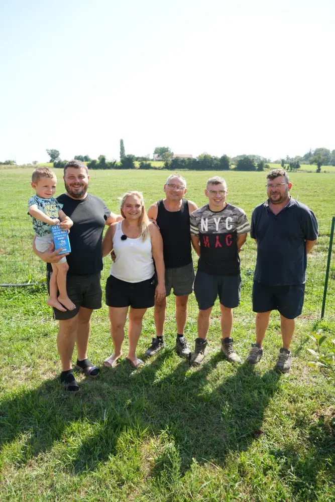 Famille de producteurs de lait CQLP