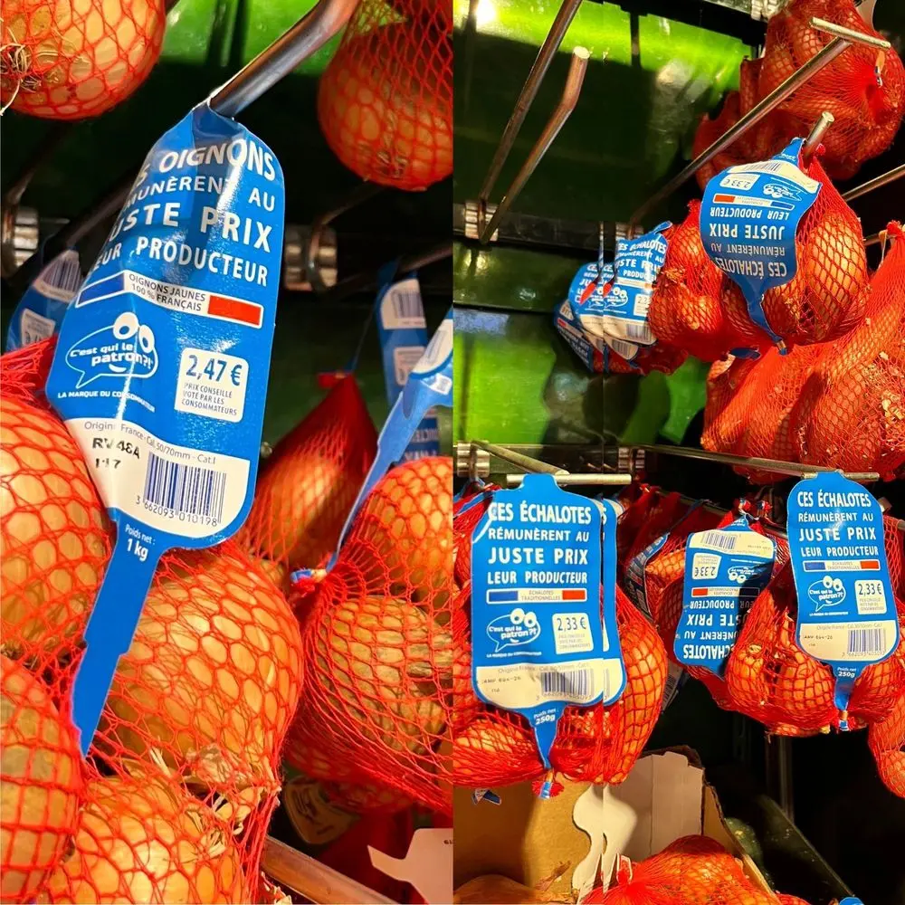 oignons et échalotes CQLP en rayon